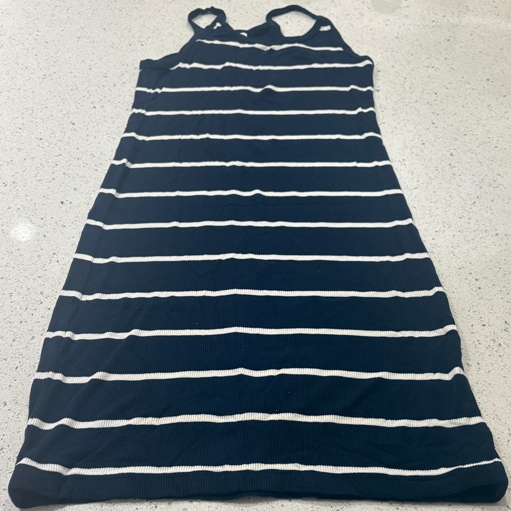 Old Navy - Blue and White Striped Dress - Size S